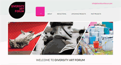 Desktop Screenshot of diversityartforum.com