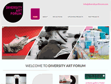 Tablet Screenshot of diversityartforum.com